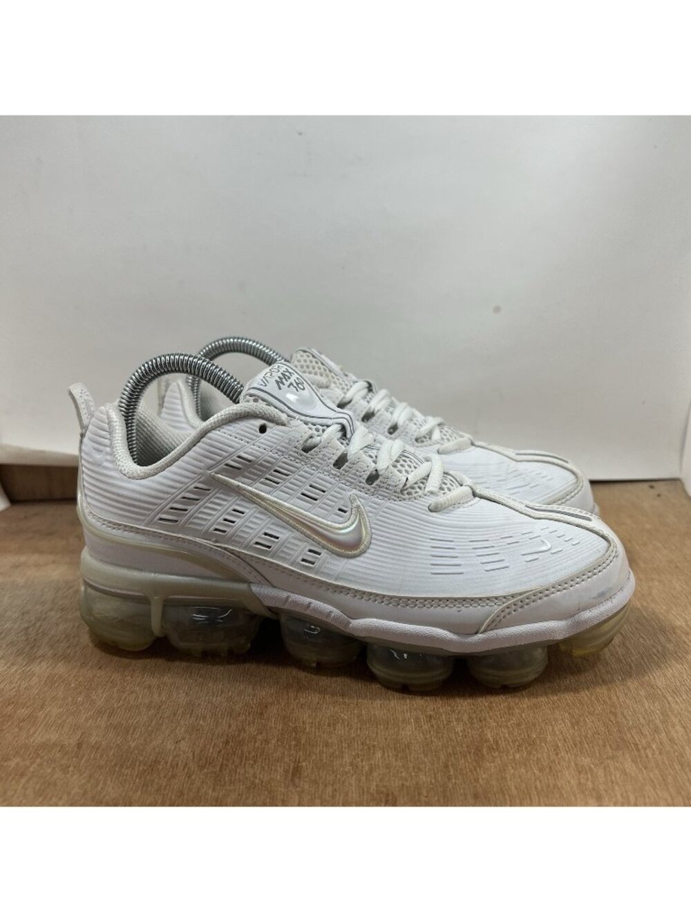 Nike Air VaporMax 360 Triple White Womens 8.5 CK9670-100 Running Sneakers